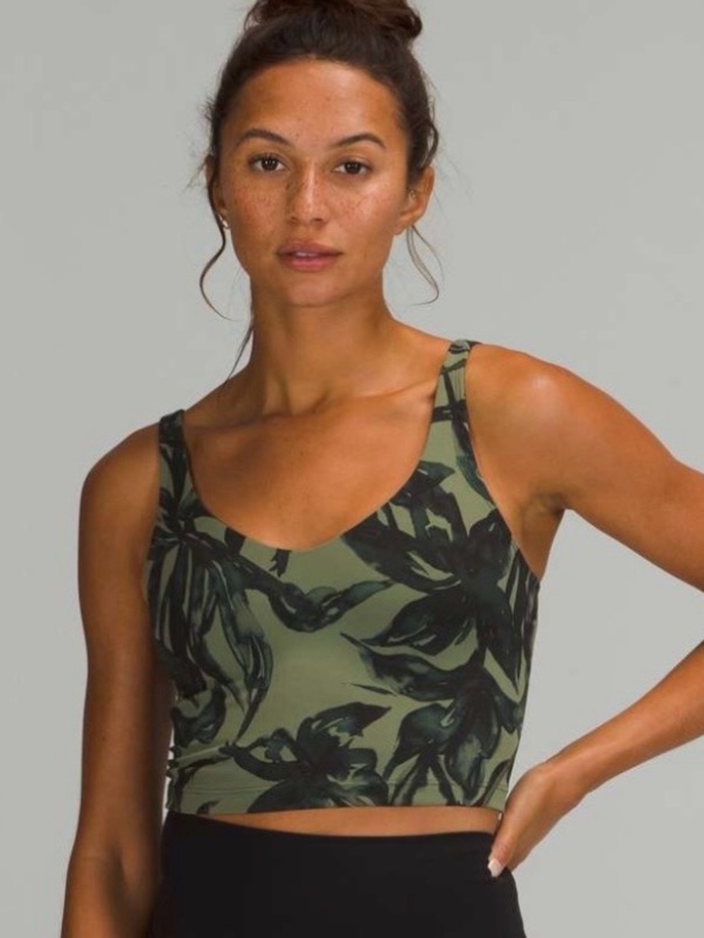 Lululemon Align Tank Top Botanical Bloom Green Twill Multi Women’s Size 12